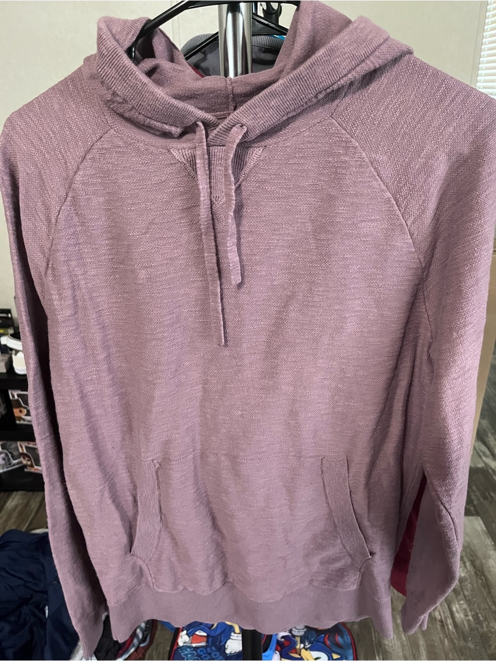Men's Crewneck Hoodie Sweater in Mauve